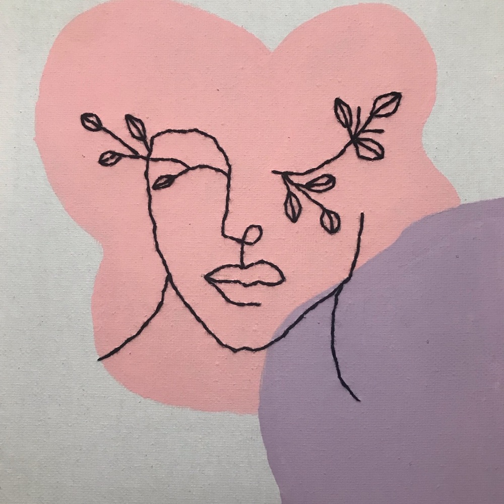 Handmade Embroidered Canvas Frame